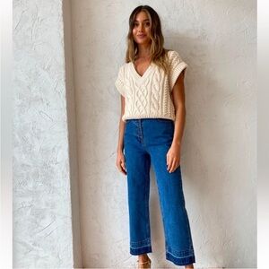 Shona Joy Denim Cropped Ankle Jeans